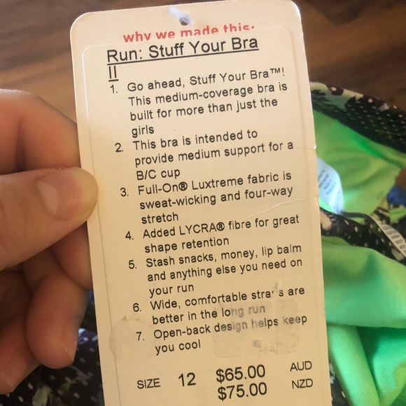 Lululemon Run Stuff Your Bra - Picture 6 of 6